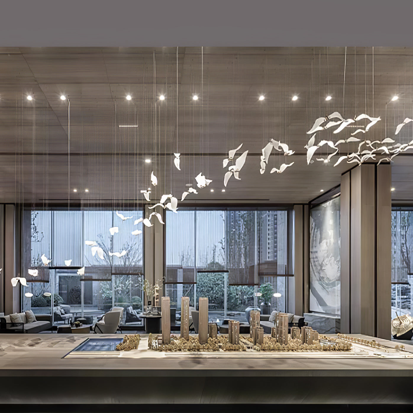 Large Seagull Chandelier - Nuvé