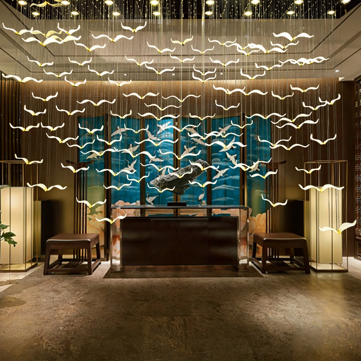Large Seagull Chandelier - Nuvé