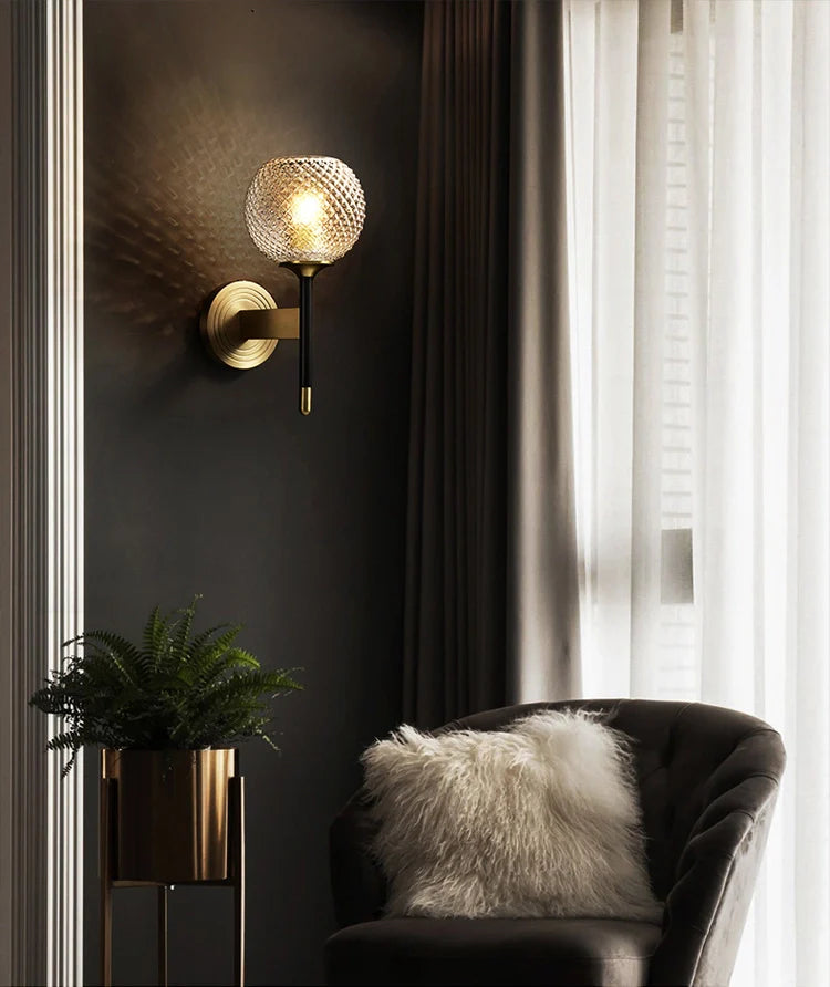 Lattice Glass Wall Sconce - Nuvé