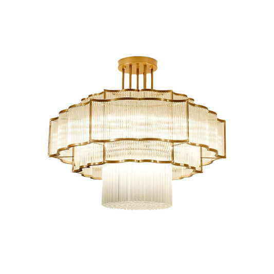 Layered Crystal Ceiling Light - Nuvé