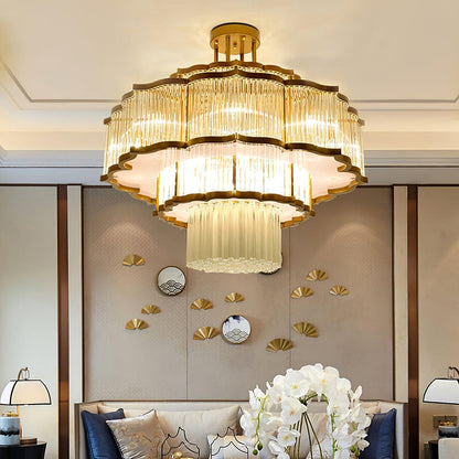 Layered Crystal Ceiling Light - Nuvé