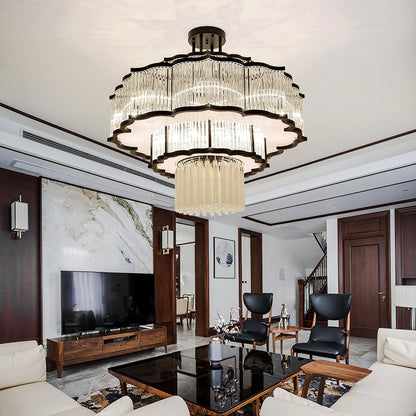 Layered Crystal Ceiling Light - Nuvé