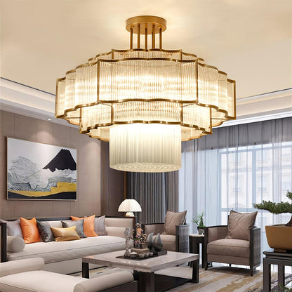 Layered Crystal Ceiling Light - Nuvé