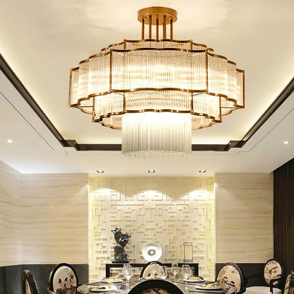 Layered Crystal Ceiling Light - Nuvé