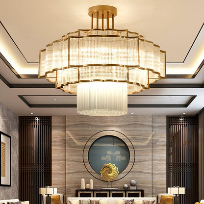 Layered Crystal Ceiling Light - Nuvé