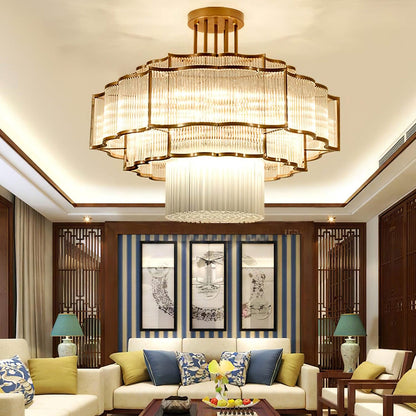 Layered Crystal Ceiling Light - Nuvé