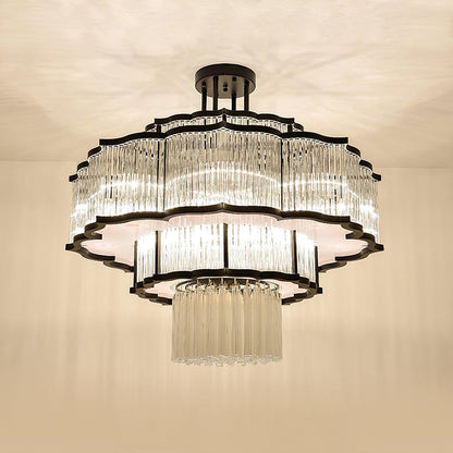 Layered Crystal Ceiling Light - Nuvé