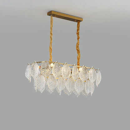 Leaf Shape Glass Modern Chandelier - Nuvé