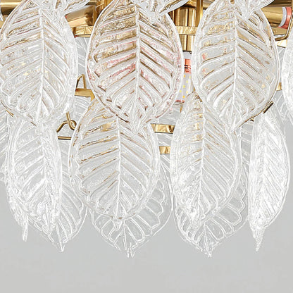 Leaf Shape Glass Modern Chandelier - Nuvé