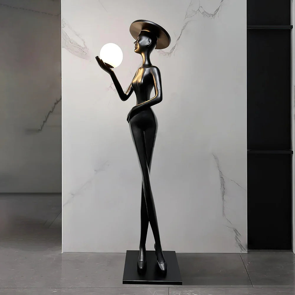 Lexa Sculpture Figure Floor Lamp - Nuvé