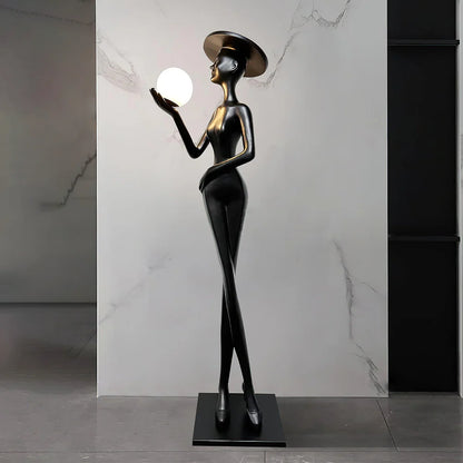 Lexa Sculpture Figure Floor Lamp - Nuvé