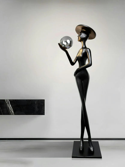 Lexa Sculpture Figure Floor Lamp - Nuvé