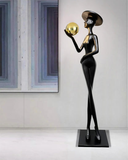 Lexa Sculpture Figure Floor Lamp - Nuvé