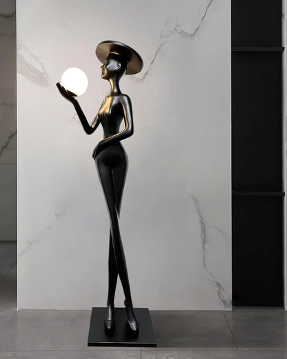 Lexa Sculpture Figure Floor Lamp - Nuvé