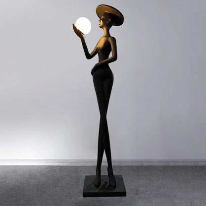 Lexa Sculpture Figure Floor Lamp - Nuvé