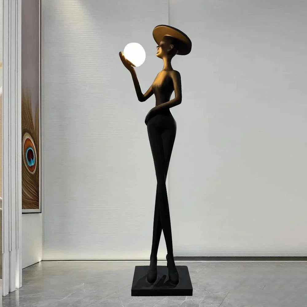 Lexa Sculpture Figure Floor Lamp - Nuvé