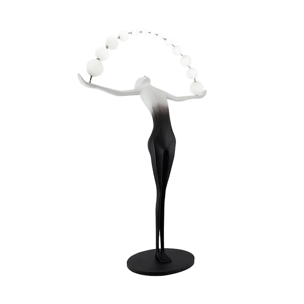 Liberty sculpture floor lamp by korewolamp with a detailed sculptural base and tall standing design for modern living spaces.