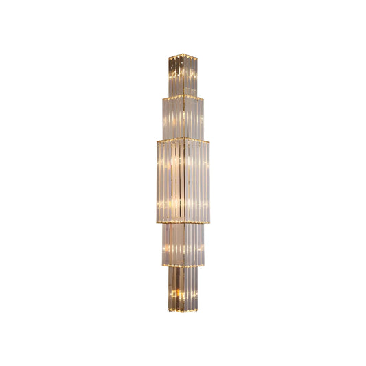 Light Luxury Crystal Layered Wall Lamp - Nuvé