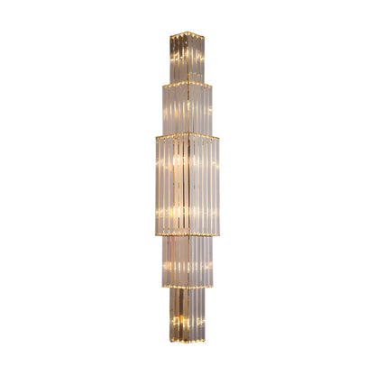 Light Luxury Crystal Layered Wall Lamp - Nuvé