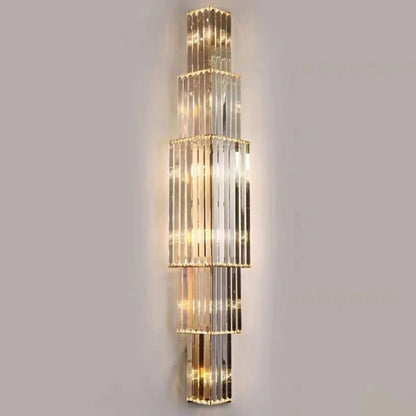 Light Luxury Crystal Layered Wall Lamp - Nuvé