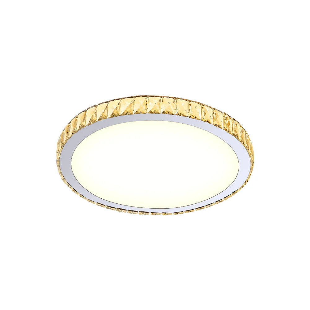 Light Luxury Round Crystal Ceiling Lamp - Nuvé