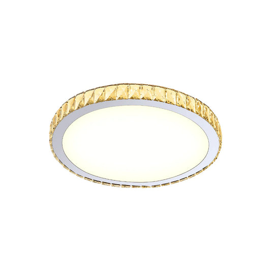 Light Luxury Round Crystal Ceiling Lamp - Nuvé