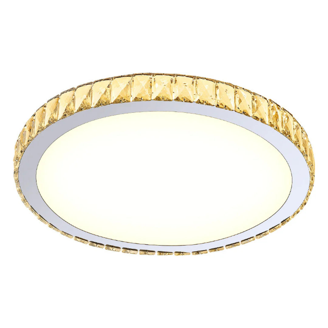 Light Luxury Round Crystal Ceiling Lamp - Nuvé