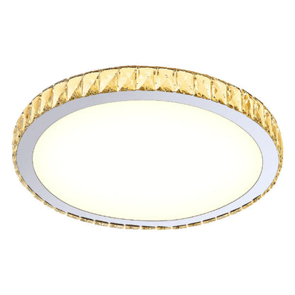 Light Luxury Round Crystal Ceiling Lamp - Nuvé