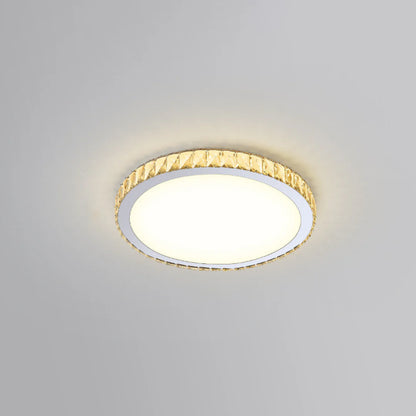 Light Luxury Round Crystal Ceiling Lamp - Nuvé