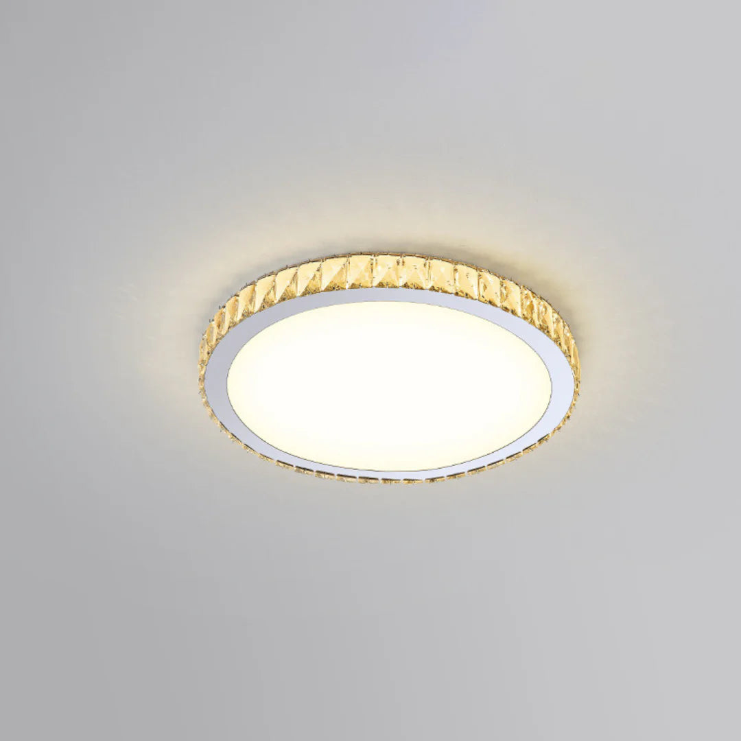 Light Luxury Round Crystal Ceiling Lamp - Nuvé