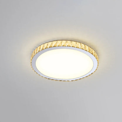 Light Luxury Round Crystal Ceiling Lamp - Nuvé