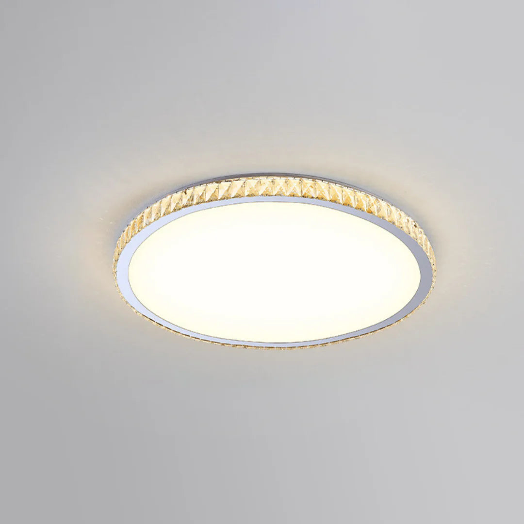 Light Luxury Round Crystal Ceiling Lamp - Nuvé