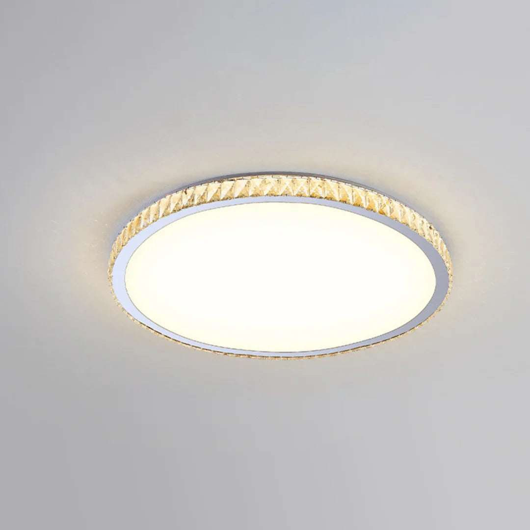 Light Luxury Round Crystal Ceiling Lamp - Nuvé