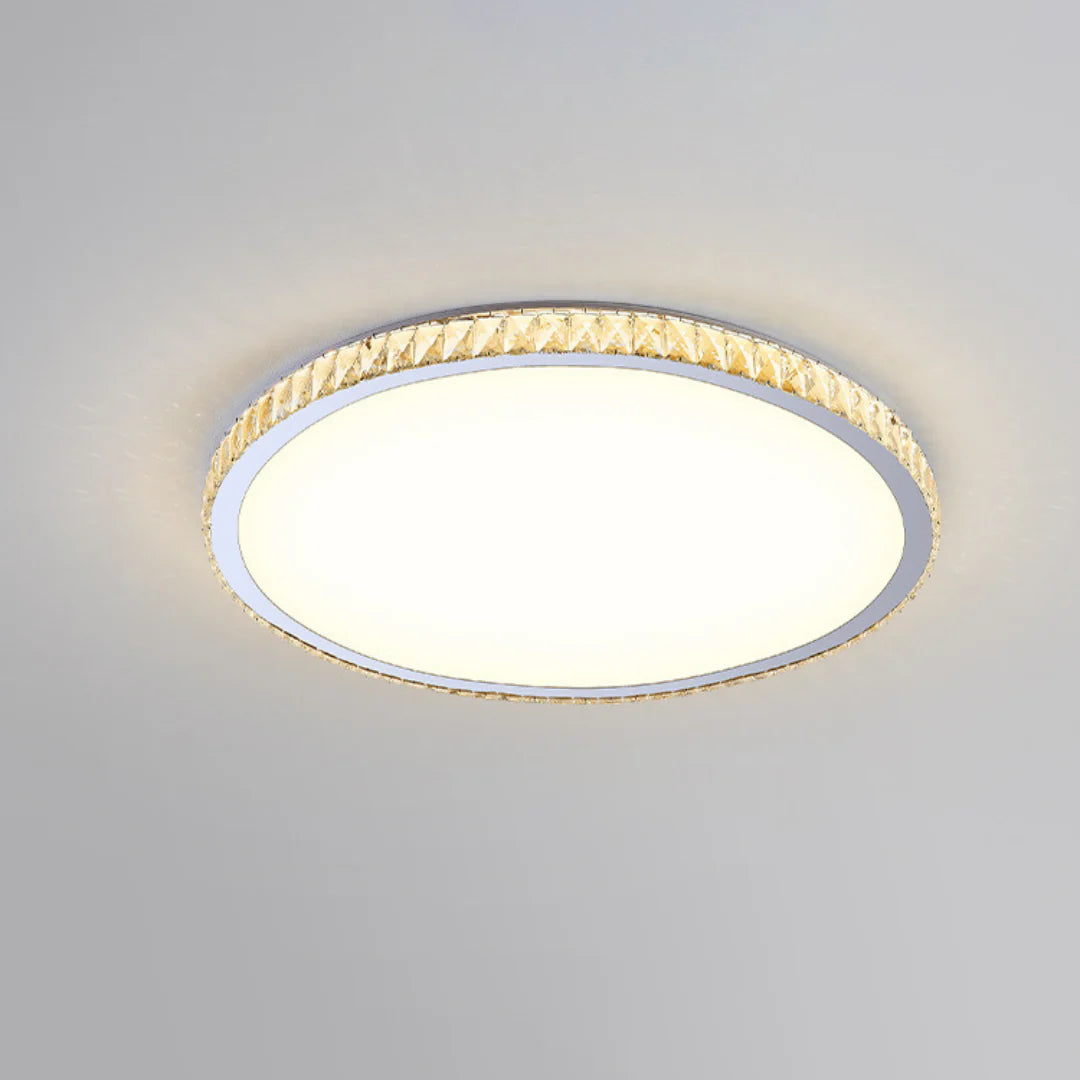 Light Luxury Round Crystal Ceiling Lamp - Nuvé