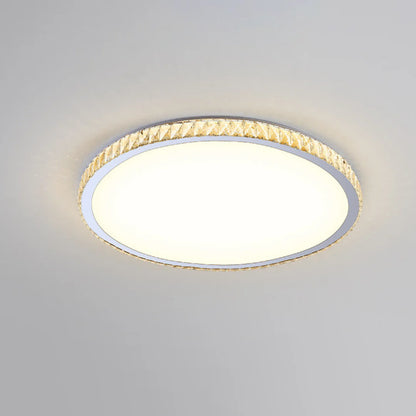 Light Luxury Round Crystal Ceiling Lamp - Nuvé