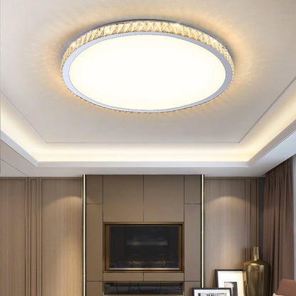 Light Luxury Round Crystal Ceiling Lamp - Nuvé