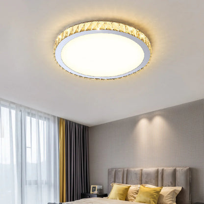 Light Luxury Round Crystal Ceiling Lamp - Nuvé