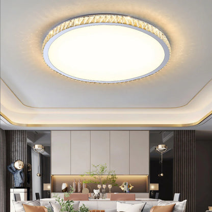 Light Luxury Round Crystal Ceiling Lamp - Nuvé