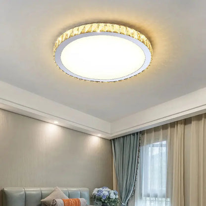 Light Luxury Round Crystal Ceiling Lamp - Nuvé
