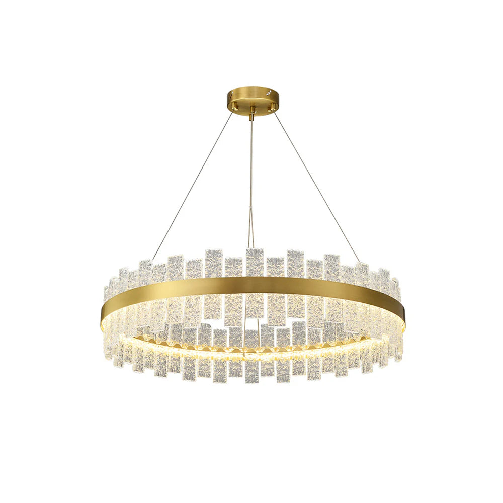 Light Luxury Round Glass Chandelier - Nuvé