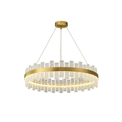 Light Luxury Round Glass Chandelier - Nuvé