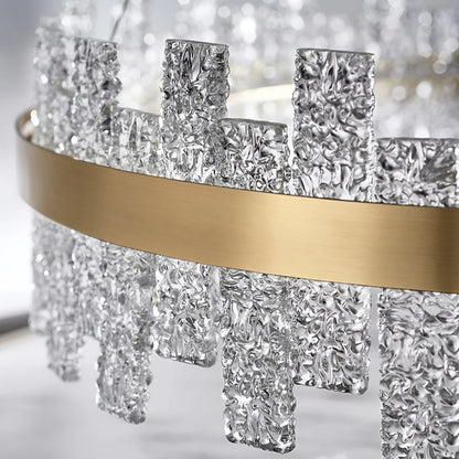 Light Luxury Round Glass Chandelier - Nuvé