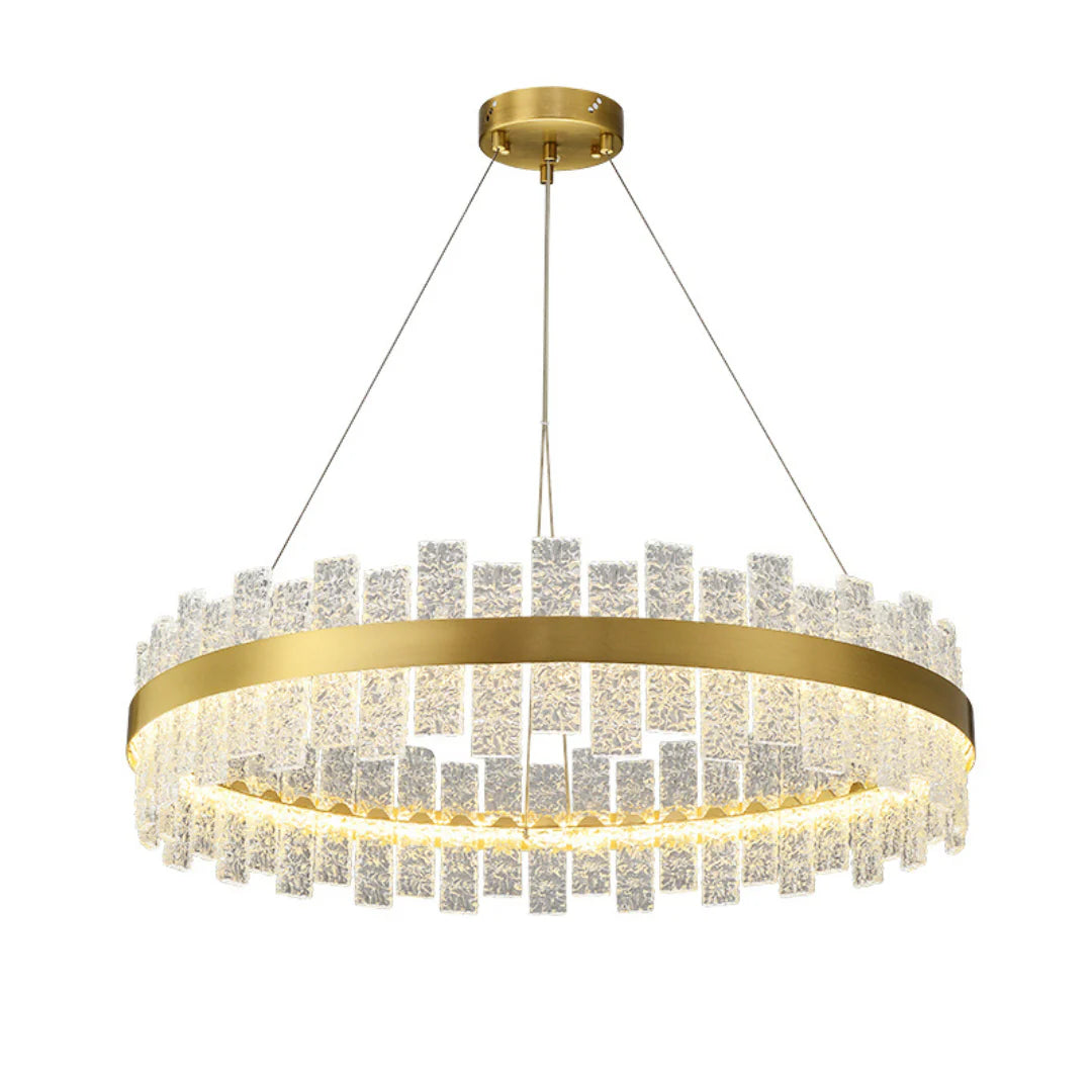 Light Luxury Round Glass Chandelier - Nuvé