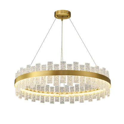 Light Luxury Round Glass Chandelier - Nuvé