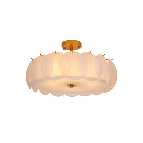 Light Luxury Round Glass Ceiling Lamp - Nuvé