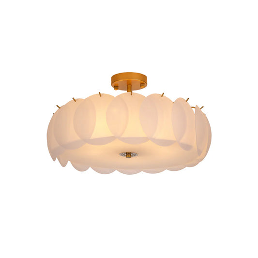 Light Luxury Round Glass Ceiling Lamp - Nuvé