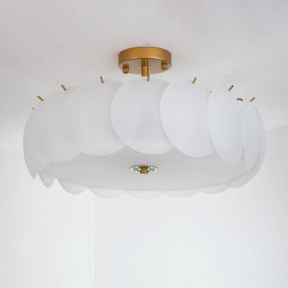 Light Luxury Round Glass Ceiling Lamp - Nuvé