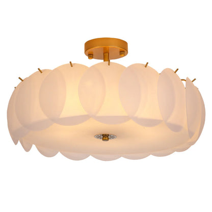 Light Luxury Round Glass Ceiling Lamp - Nuvé