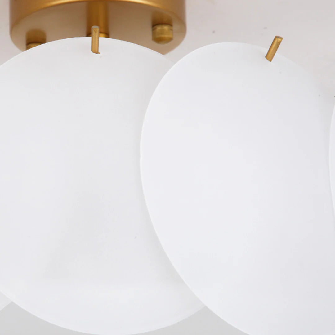 Light Luxury Round Glass Ceiling Lamp - Nuvé