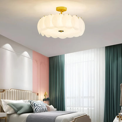 Light Luxury Round Glass Ceiling Lamp - Nuvé